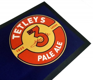 Tetley's No.3 Rubber Back Drip Mat Bar Runner for Pubs. Fast UK Delivery.